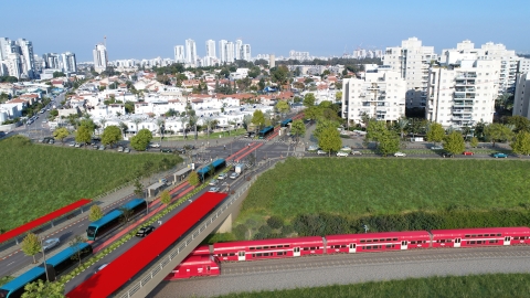 הקו החום המזרחי - נקודה 3 - באר יעקב - זבוטינסקי כיכר חתני פרס ישראל 003.jpg